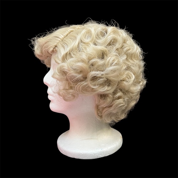 New Dreamgirl Synthetic Hair Wig, Short Curly Blonde - Picture 3 of 4